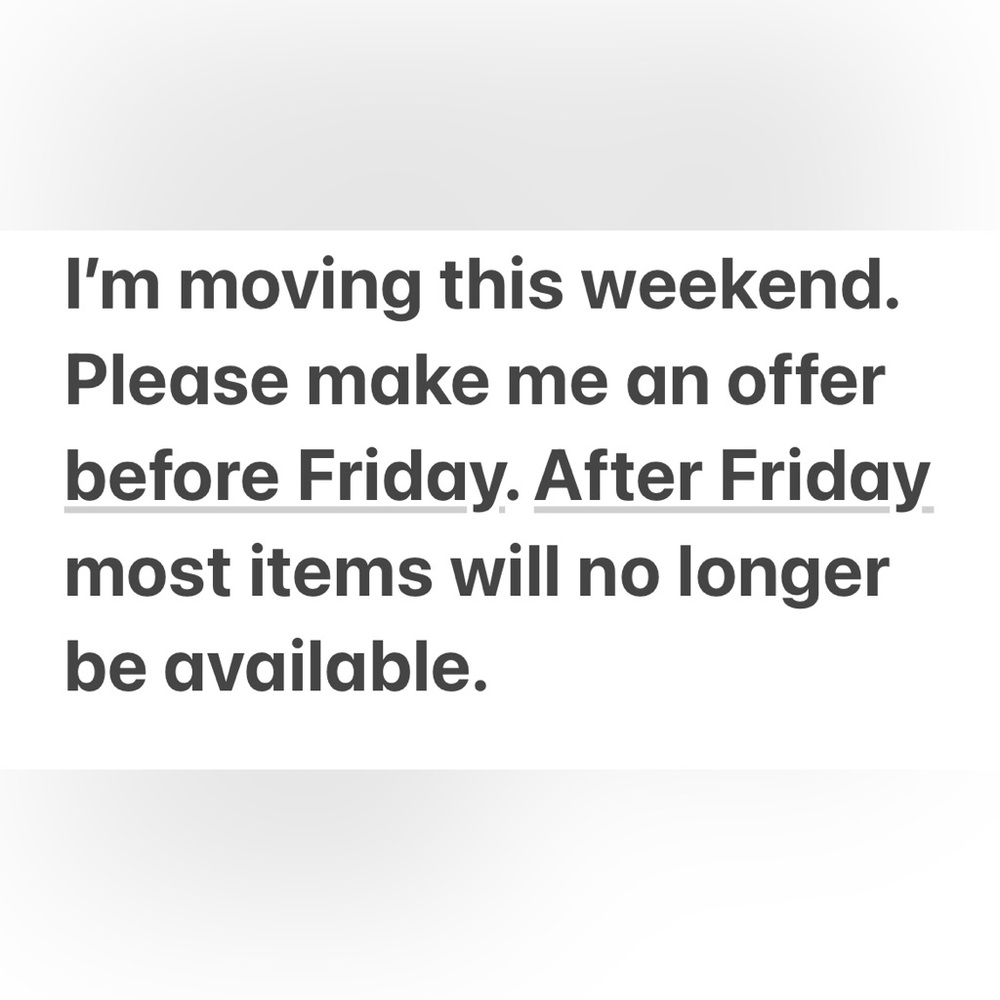 Accepting Most offers! Send them my way!